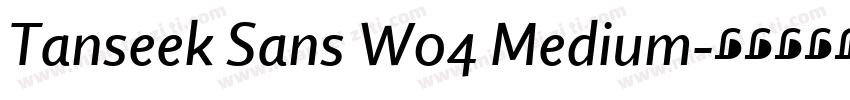 Tanseek Sans W04 Medium字体转换